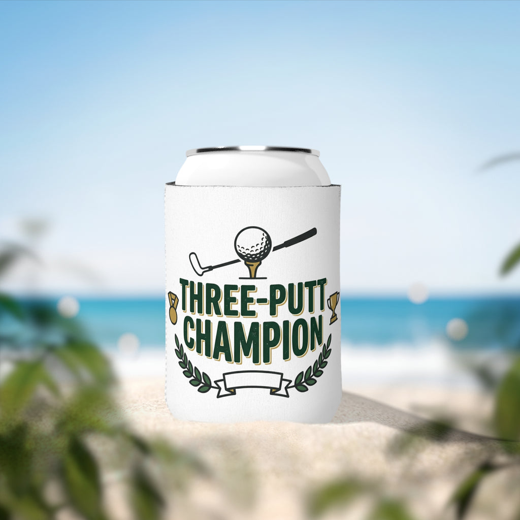 Three-Putt Champion golf can cooler — product photo 3
