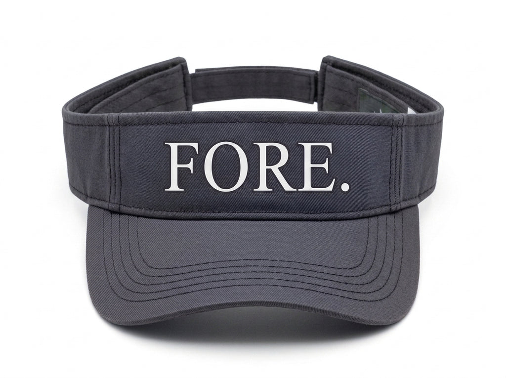 FORE. — Golf Visor | Funny Performance Sun Visor for Golfers