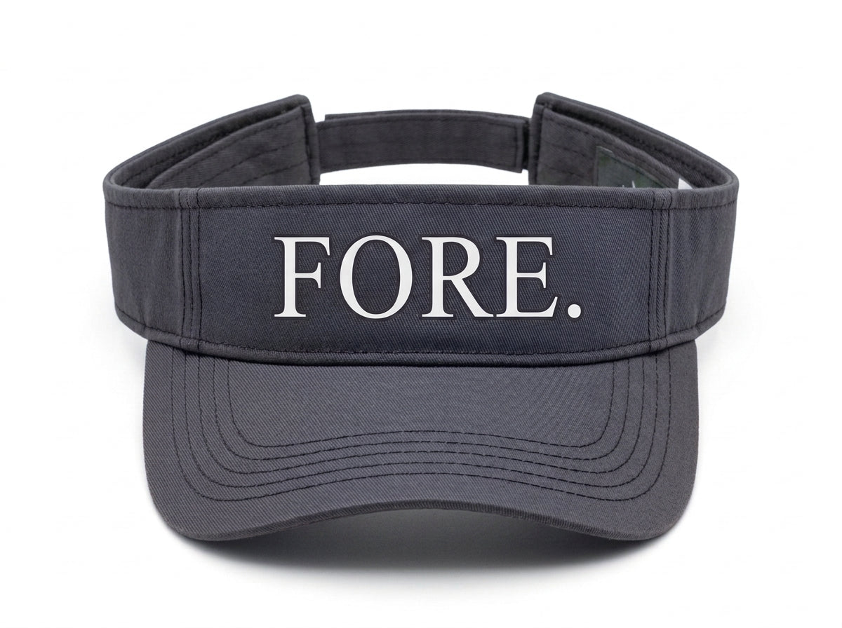 FORE. — Golf Visor | Funny Performance Sun Visor for Golfers