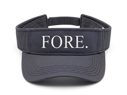 FORE. — Golf Visor | Funny Performance Sun Visor for Golfers