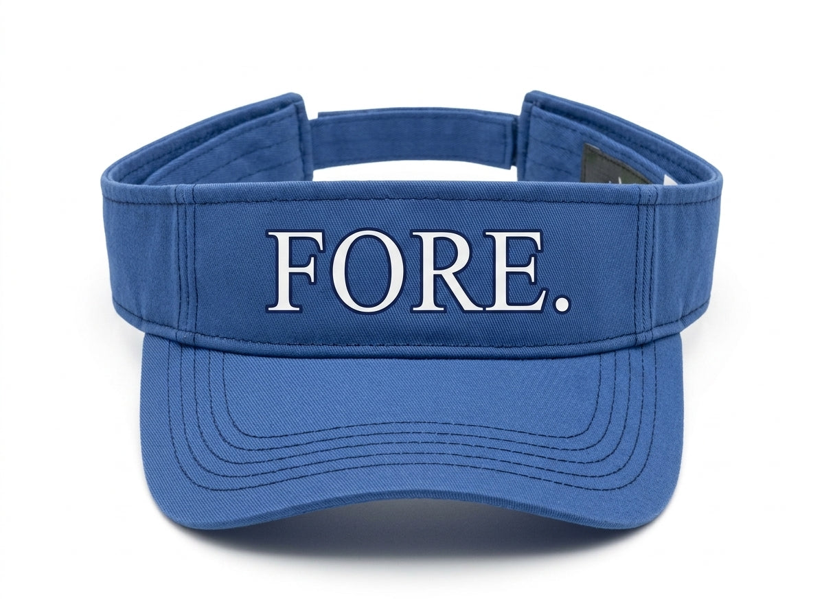 FORE. — Golf Visor | Funny Performance Sun Visor for Golfers