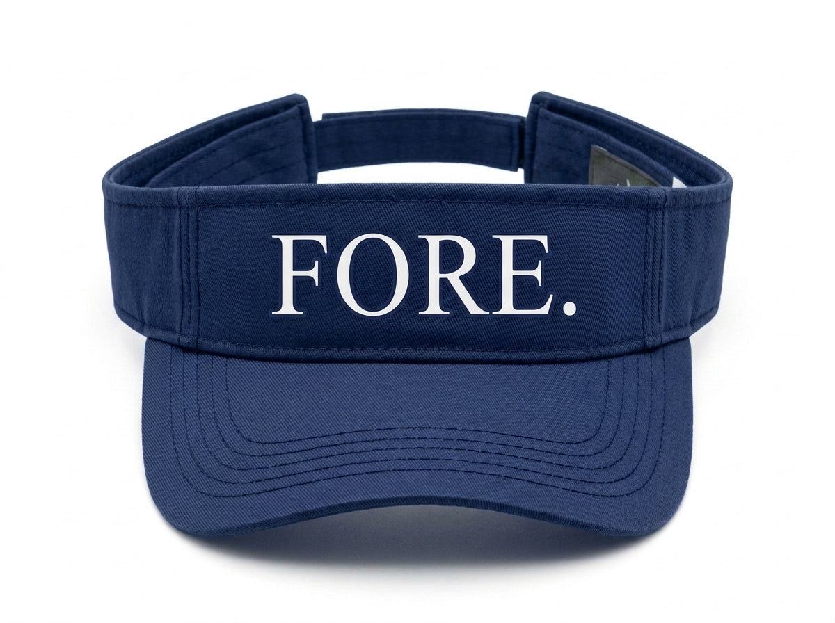 FORE. — Golf Visor | Funny Performance Sun Visor for Golfers