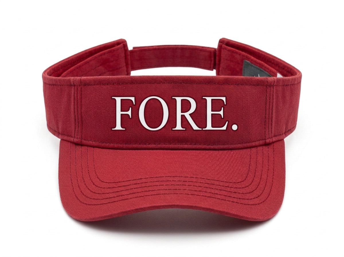 FORE. — Golf Visor | Funny Performance Sun Visor for Golfers