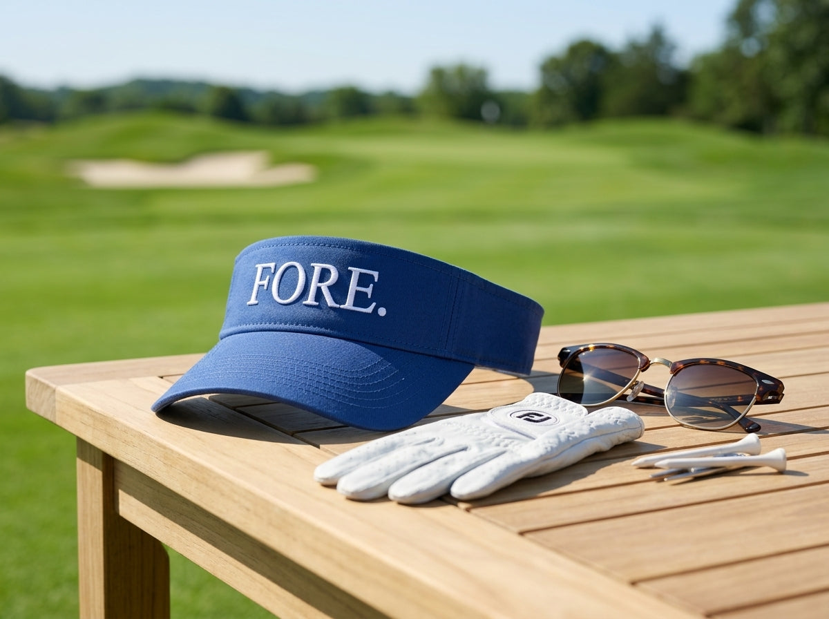 FORE. — Golf Visor | Funny Performance Sun Visor for Golfers
