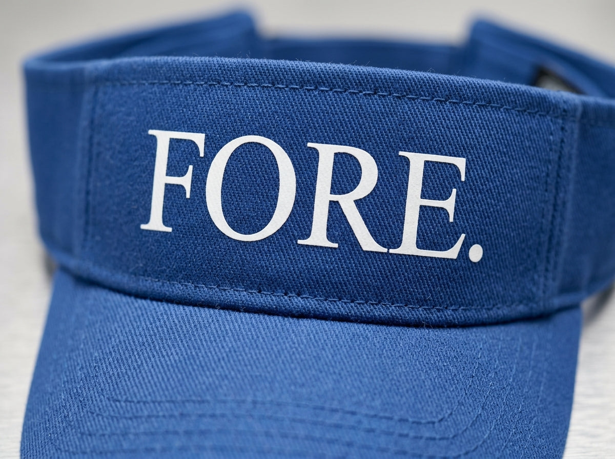 FORE. — Golf Visor | Funny Performance Sun Visor for Golfers