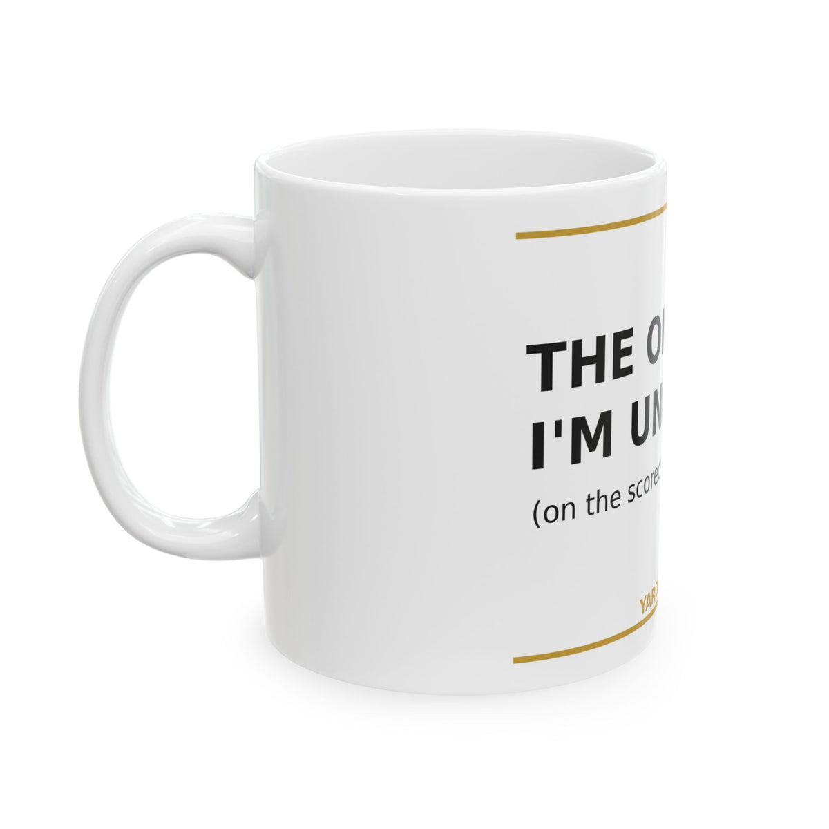 The Only Time I'm Under Par funny golf coffee mug — product photo 3