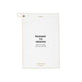Fairway To Heaven golf towel — flat product view with brass grommet