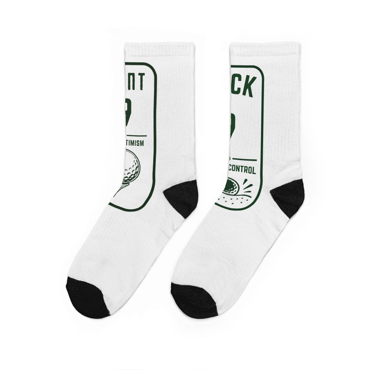 Yardage Book padded crew golf socks