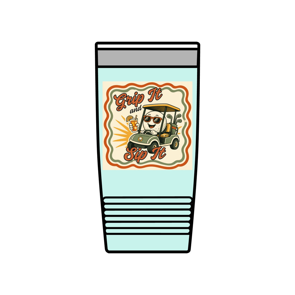 Grip It & Sip It 20oz insulated golf tumbler — Teal