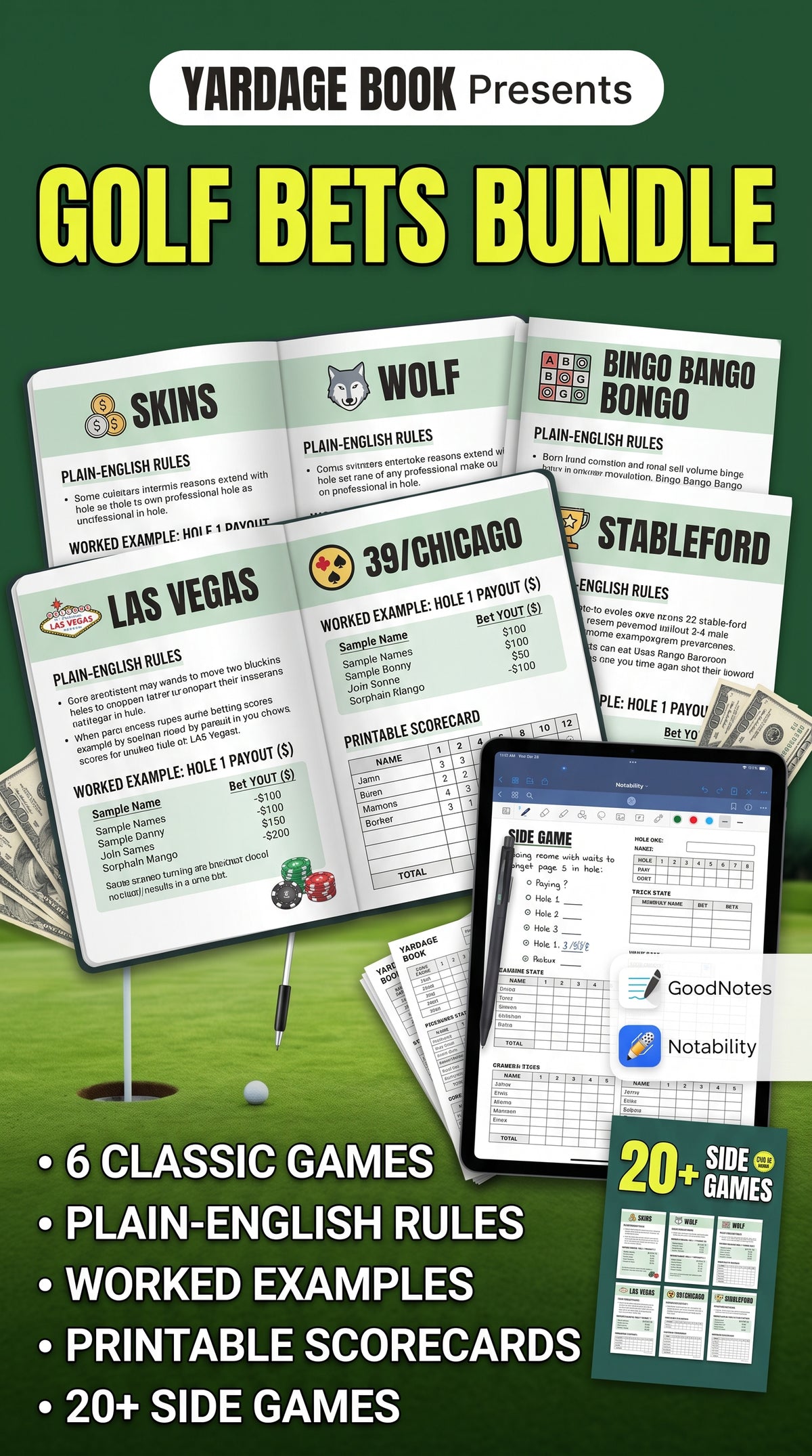 Golf Bet Games Bundle — digital guide cover