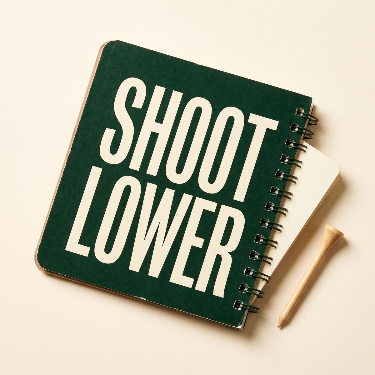 Shoot Lower Without Getting Better — course management guide booklet with folded decision card